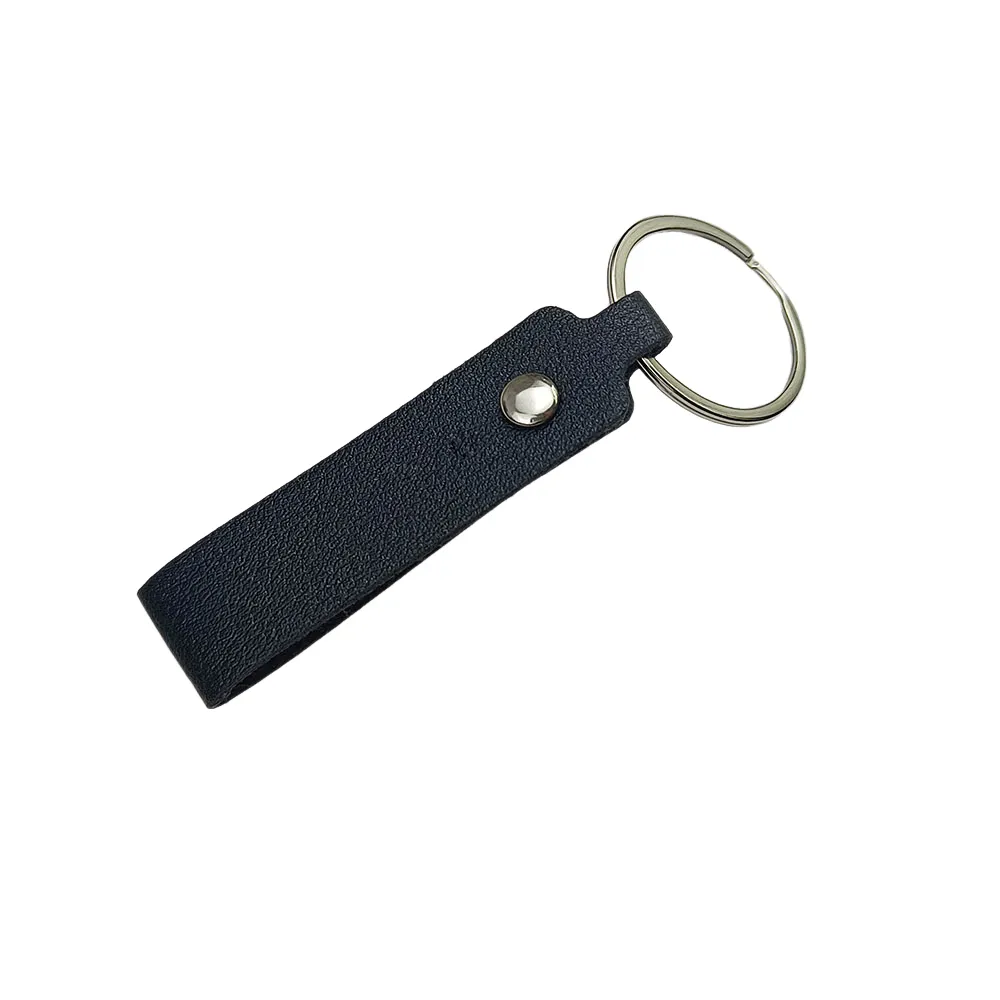 Striped Leather Keychain Business Gifts Customized Logo 2