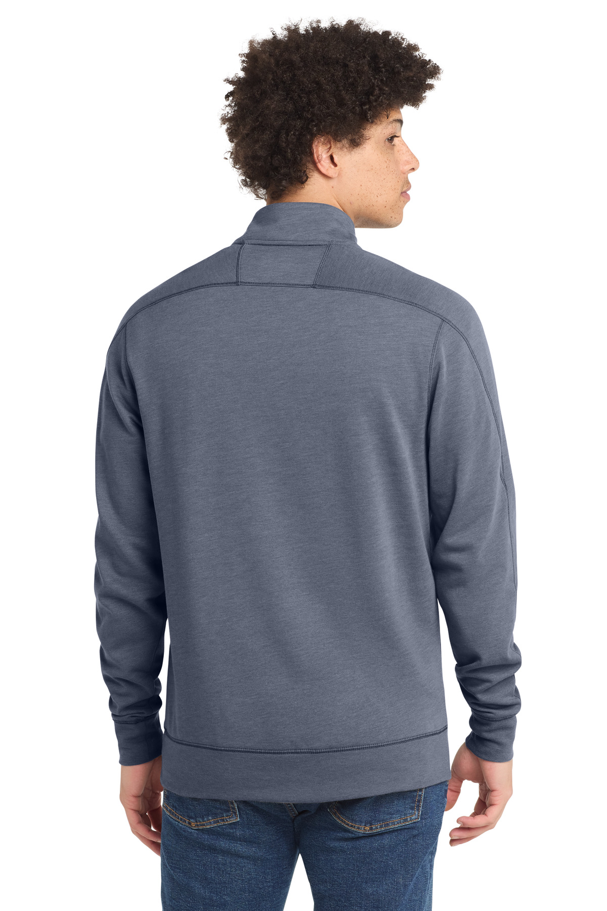 New Era Tri-Blend Fleece 1/4-Zip Pullover. NEA512, custom hoodie or sweatshirt with logo imprint 10