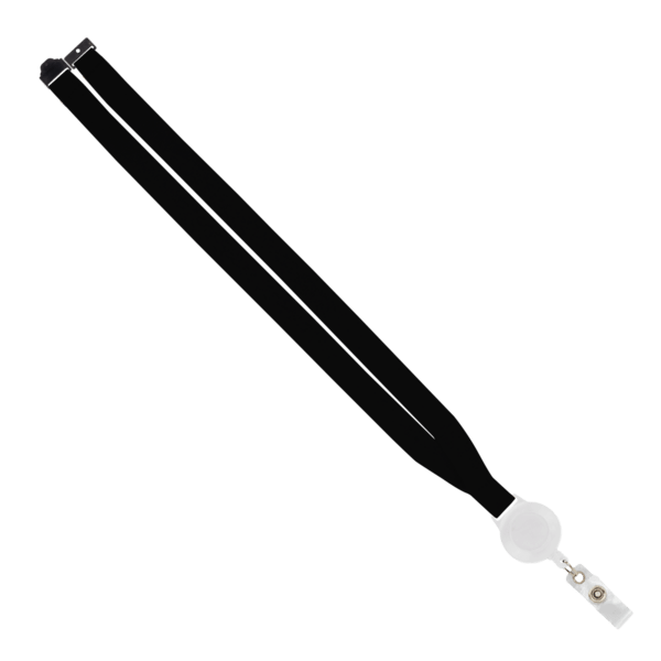 IMPORT 3/4" Polyester Lanyard with Retractable Badge Reel and IPH7 back of neck convenience release. 172