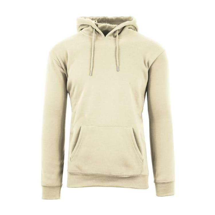 Unisex Heavyweight Fleece Pullovers - Natural M-2X Hood 1