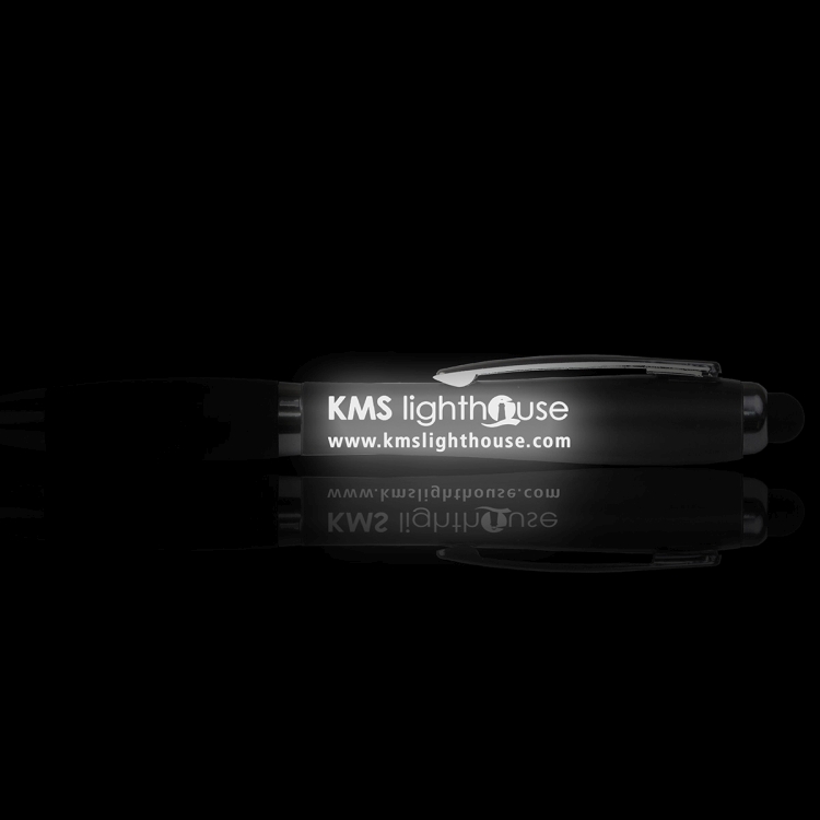 "The Cardiff" Laser Logo Light Up Stylus Pen 38