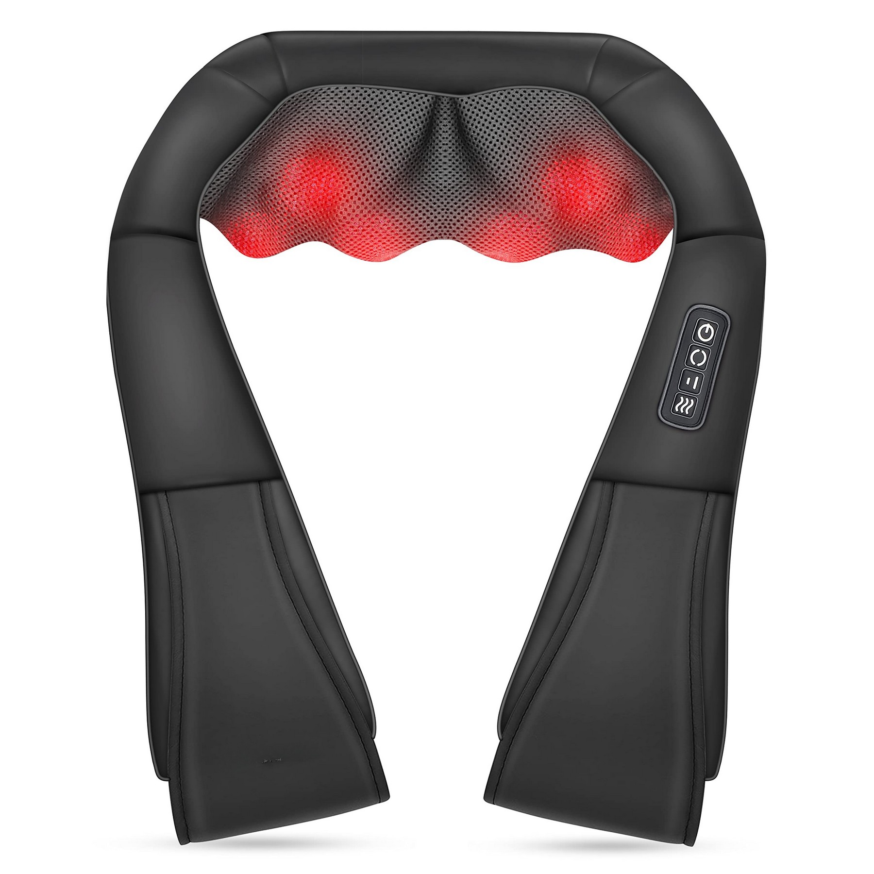 Neck and Shoulder Massager - Back Massager with Heat, Deep Kneading Electric Massage Pillow 1