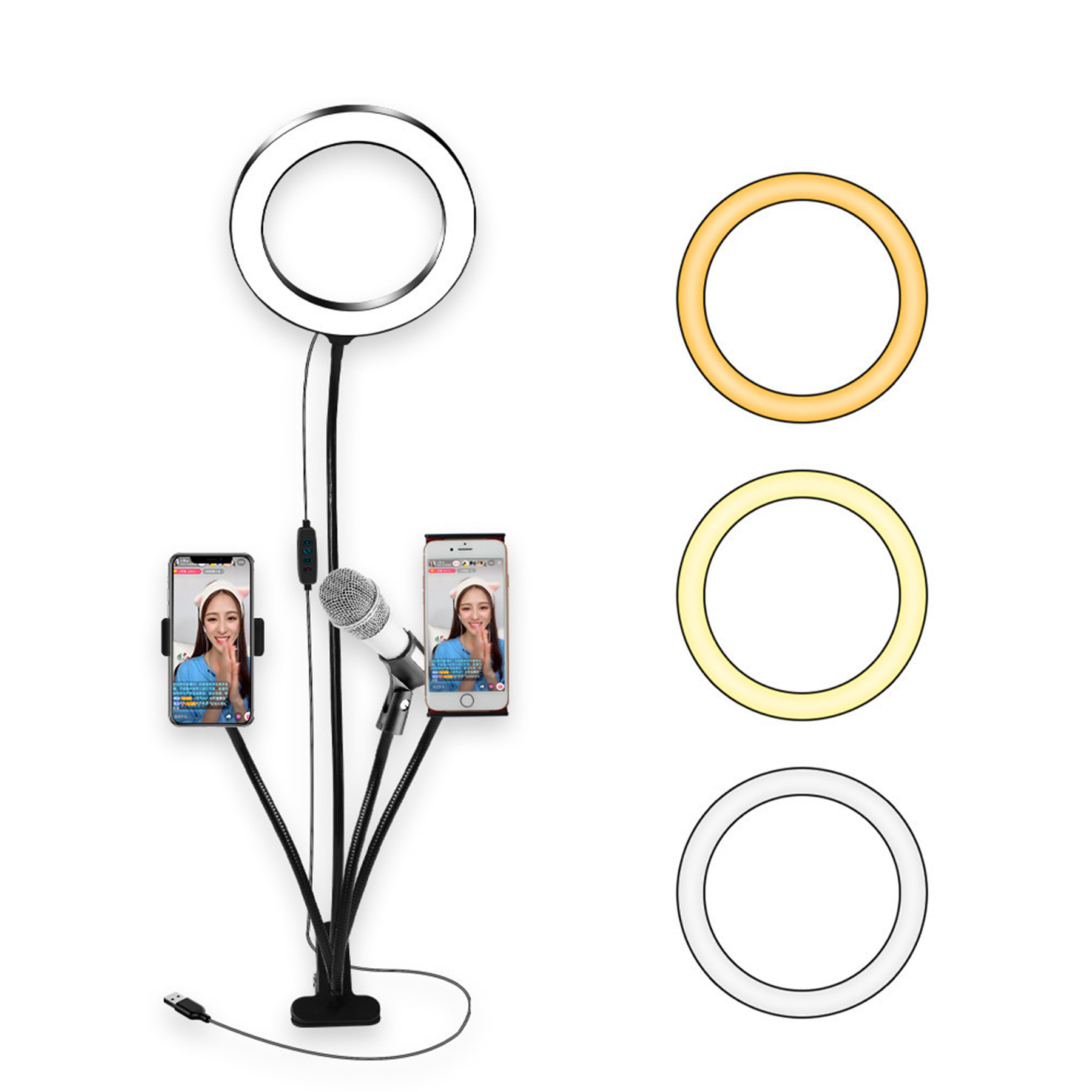 Live Stream Light 3 In 1 Set 2
