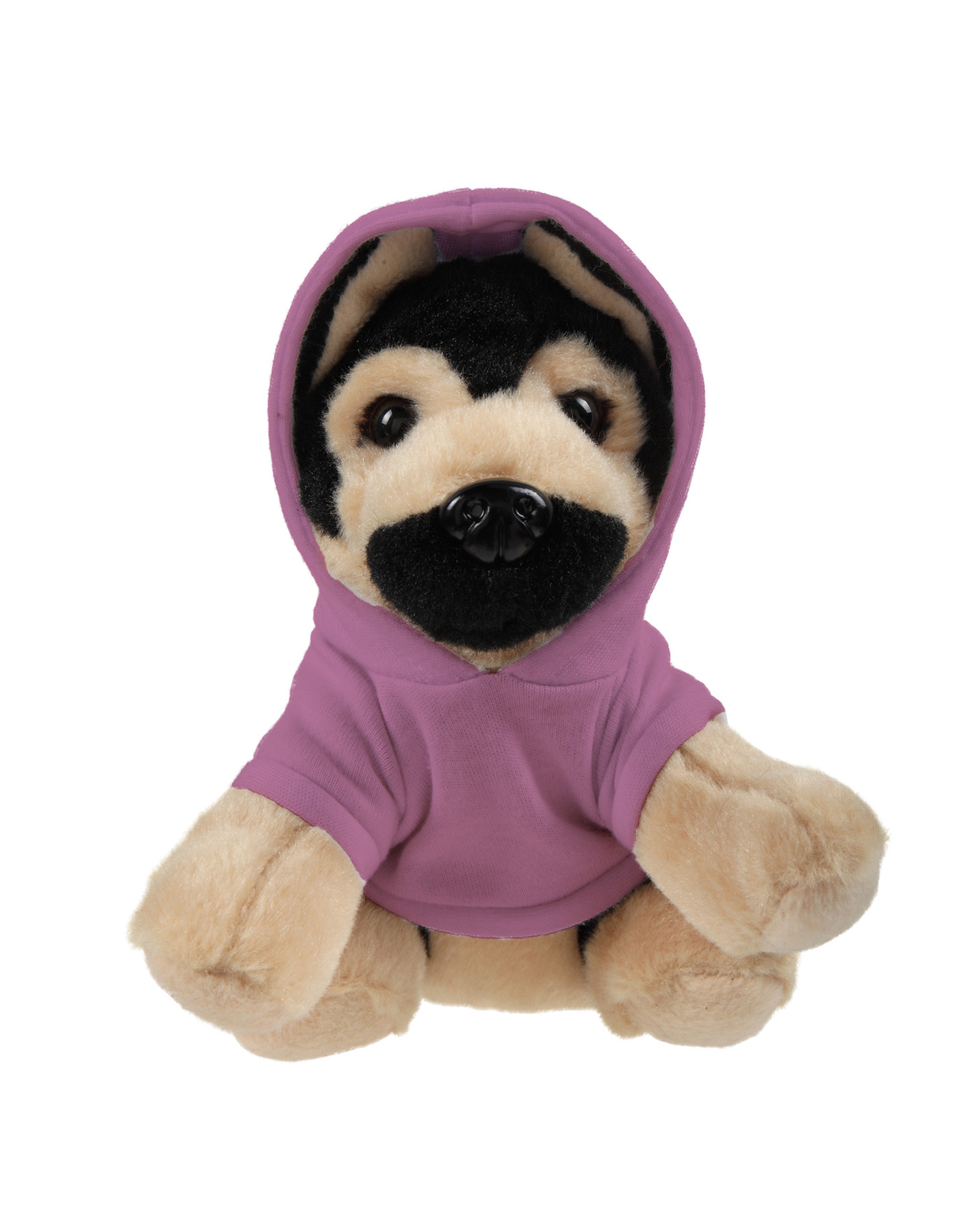 Soft Plush Sitting German Shepard wearing a Hoodie 9
