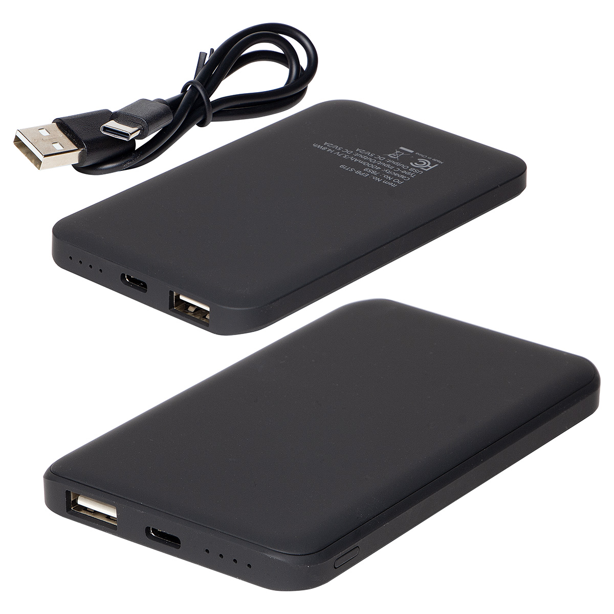 Soft-Touch 4000mAh Hi-Density Polymer Power Bank 1