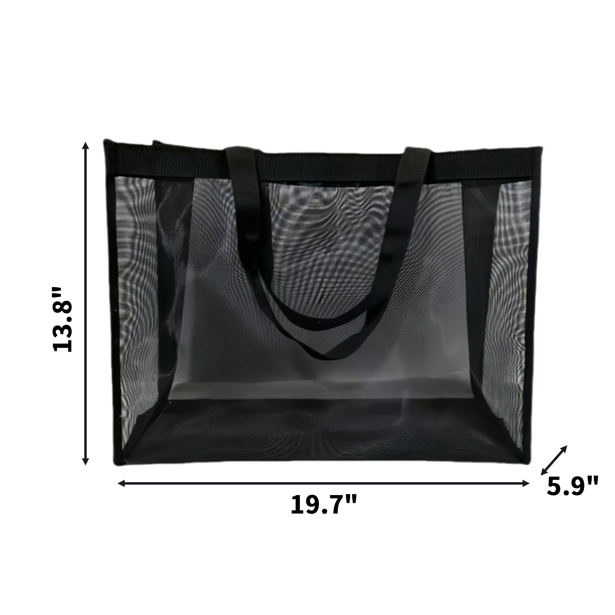 Large Mesh Beach Tote Bag 19.7" x 5.9" x 13.8" 3