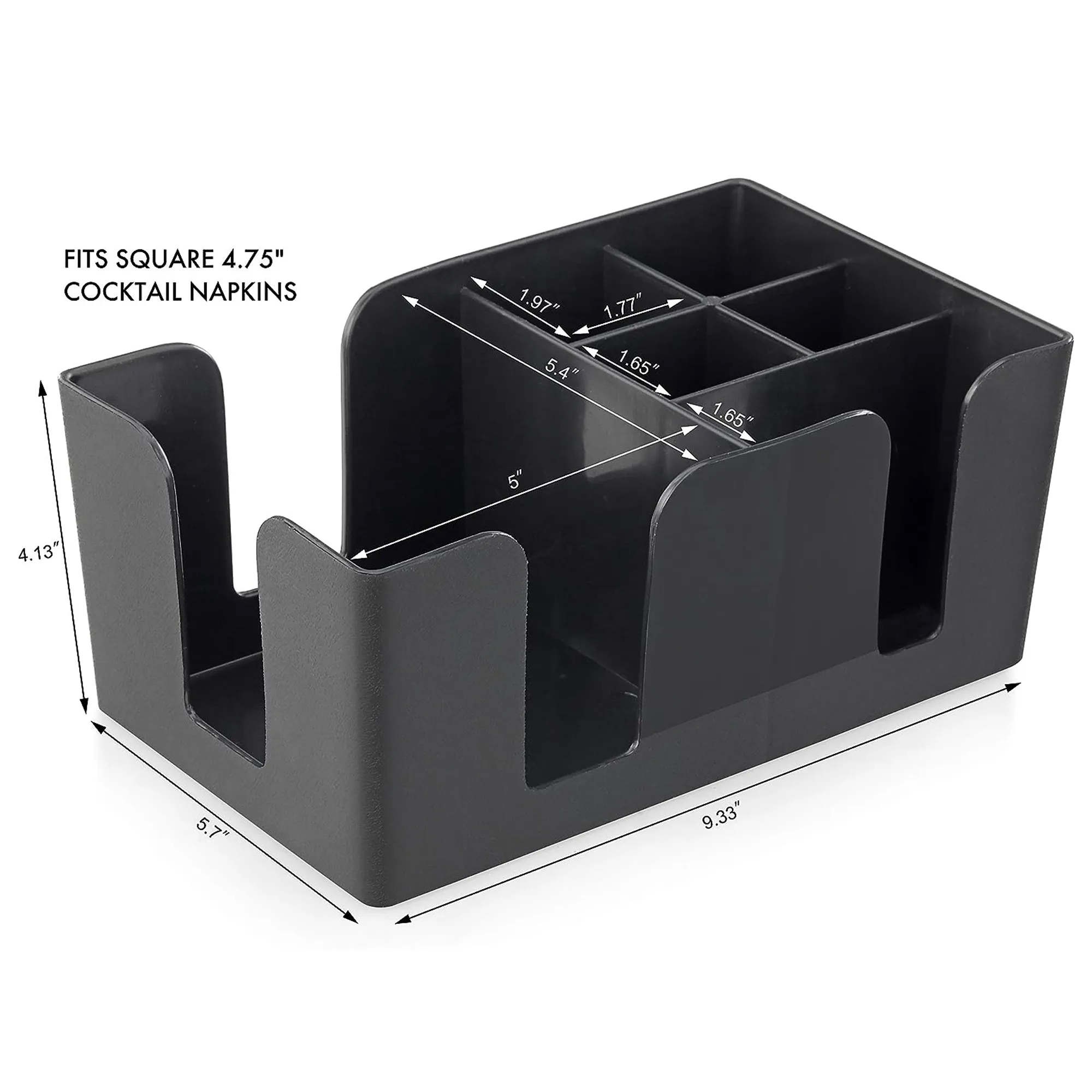Bar Caddy Organizer with 6 Compartments 5