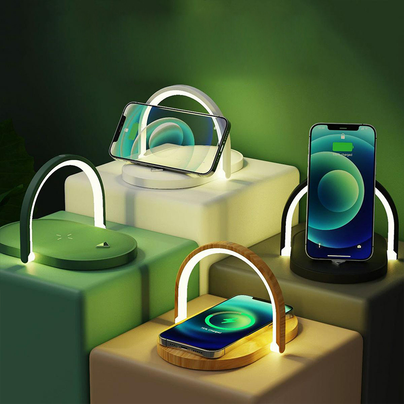 Foldable wireless charger 15W fast charge, three-in-one mobile phone holder 5