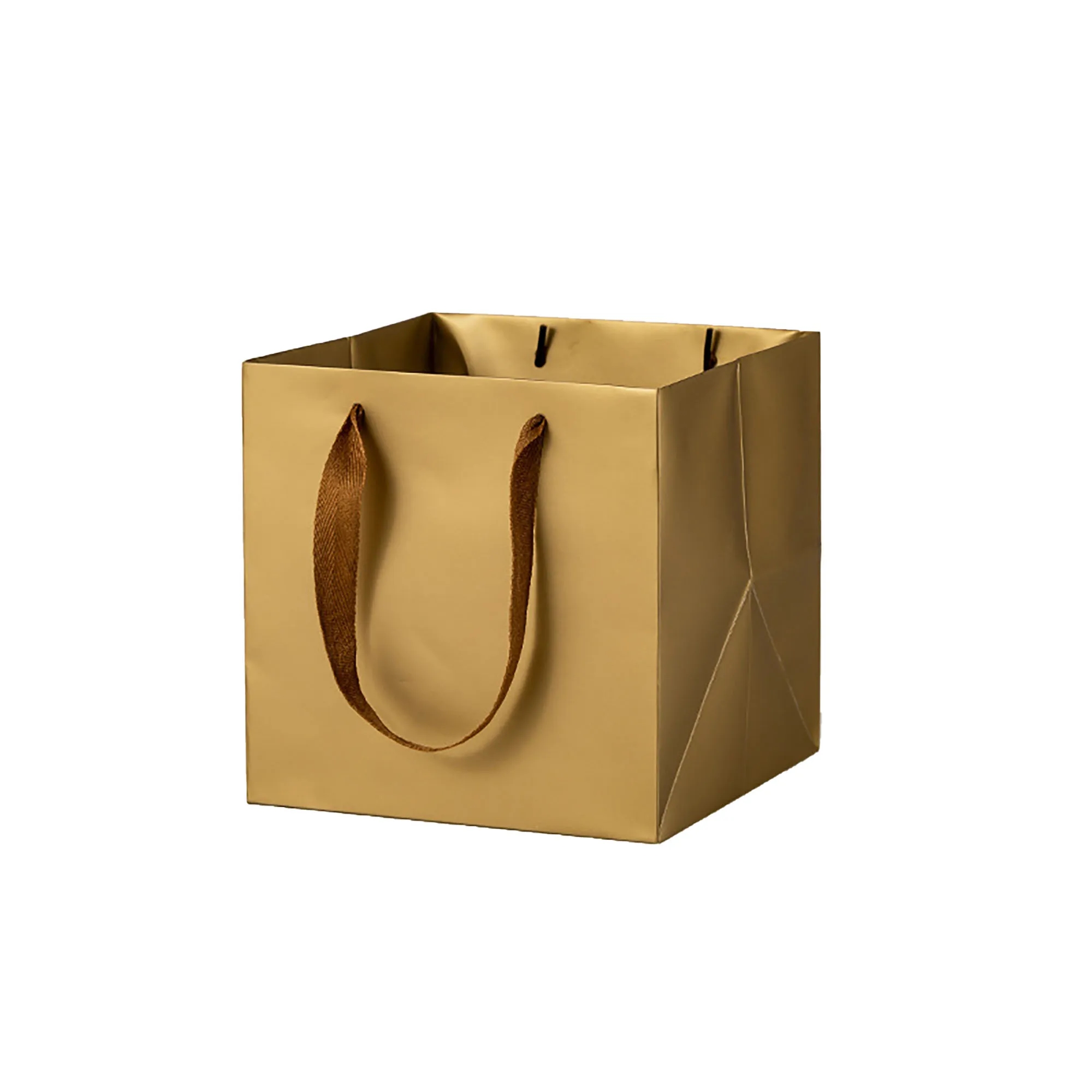 Square Kraft Paper Euro Tote Shopping Bag 4