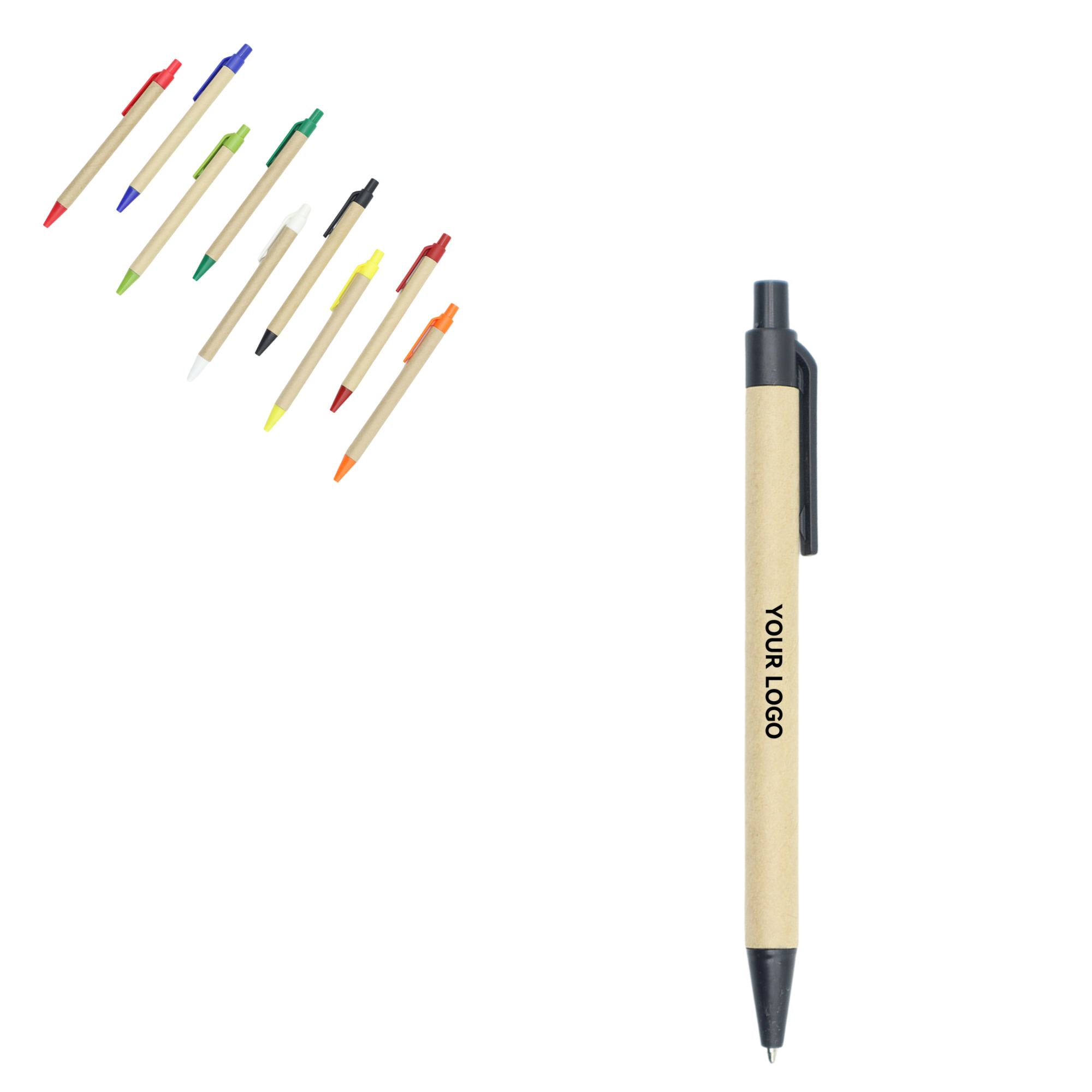 Sustainable Clickable Paper Tube Pen 1