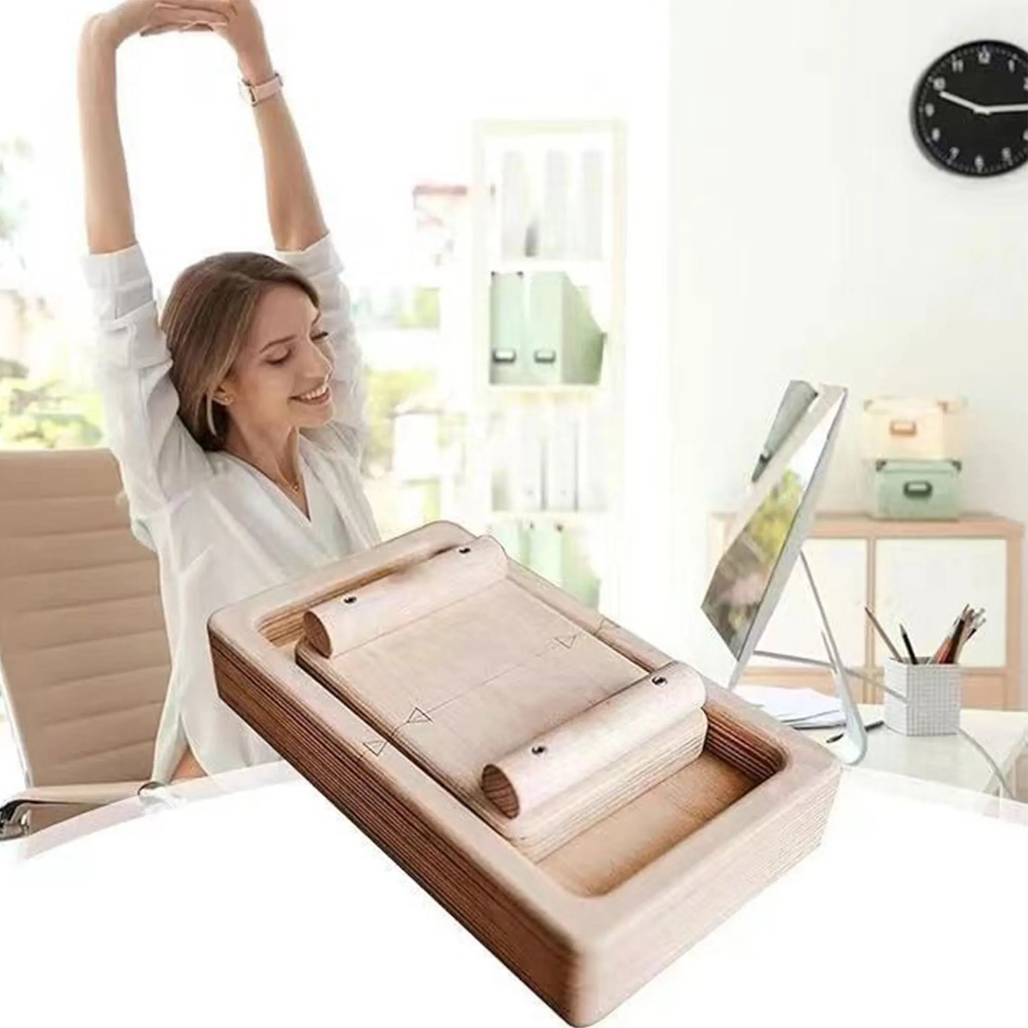 Ergonomic Wooden Finger Wrist Trainer 3