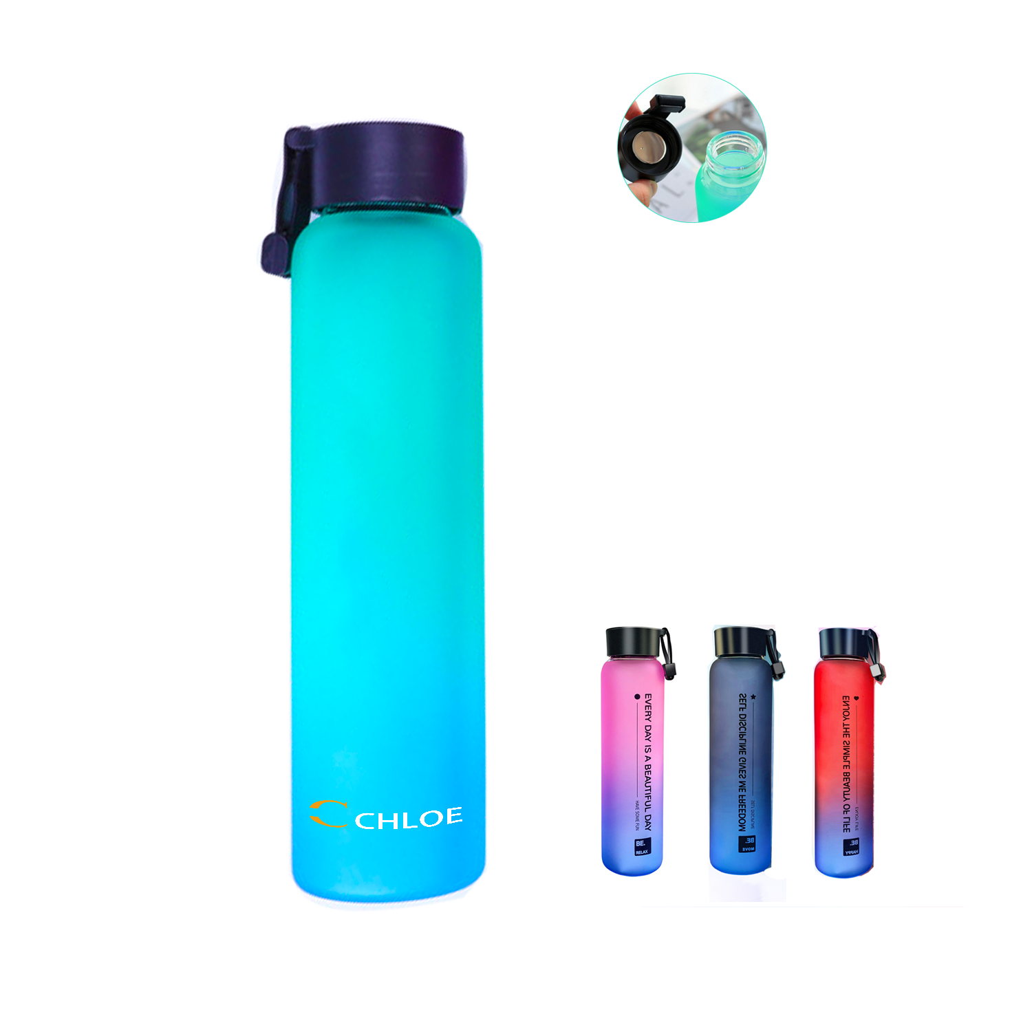 16 Oz Frost Glass Bottle 2