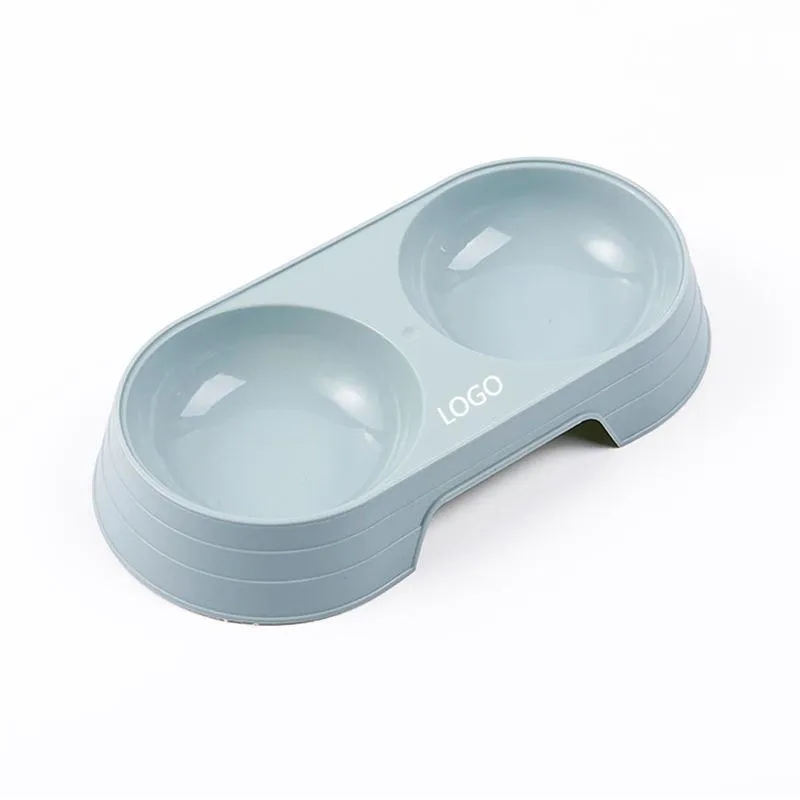 Plastic Double Pet Bowls For Feed And Drink Water 7