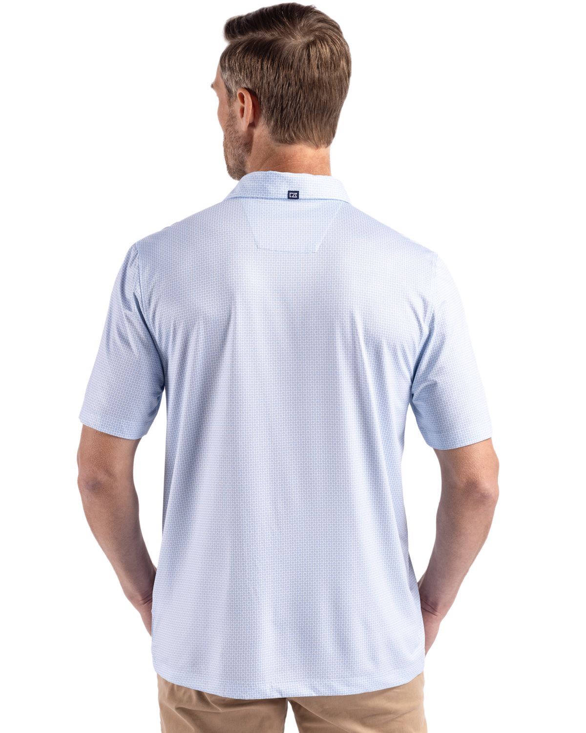 Cutter & Buck Pike Recycled Diamond Dot Print Mens Polo 6