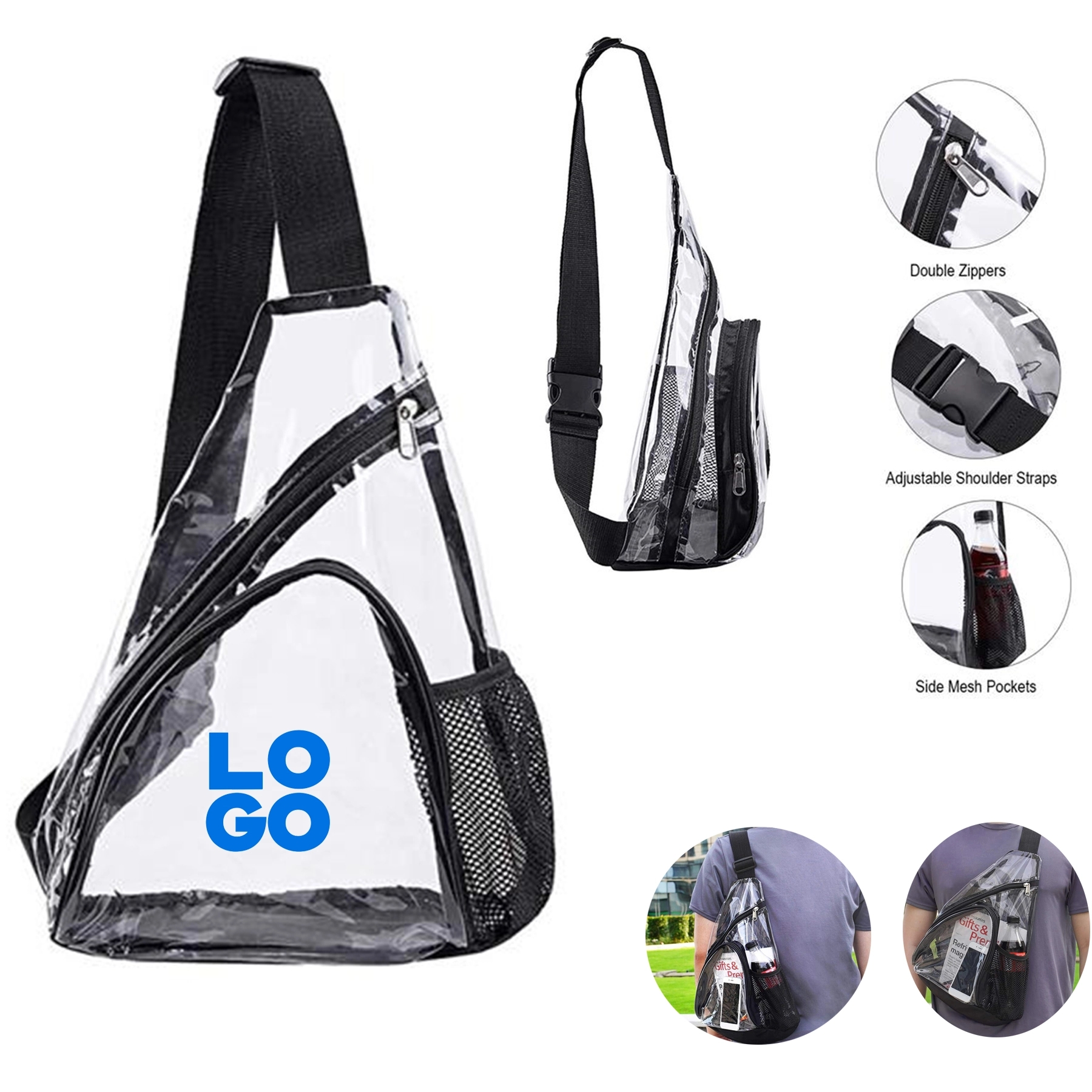 Clear PVC Sling Bag 1