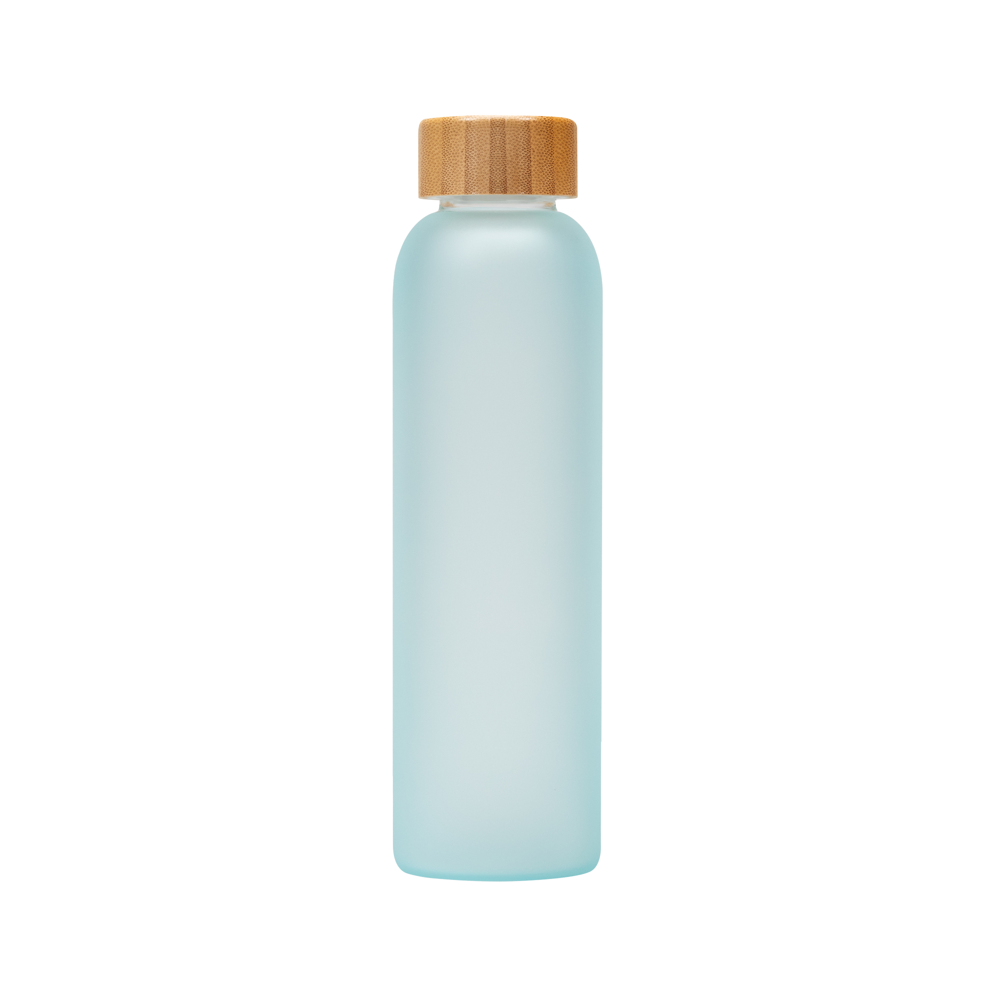 Lucerne - 20 oz. Frosted Borosilicate Glass Bottle with Bamboo Lid 11