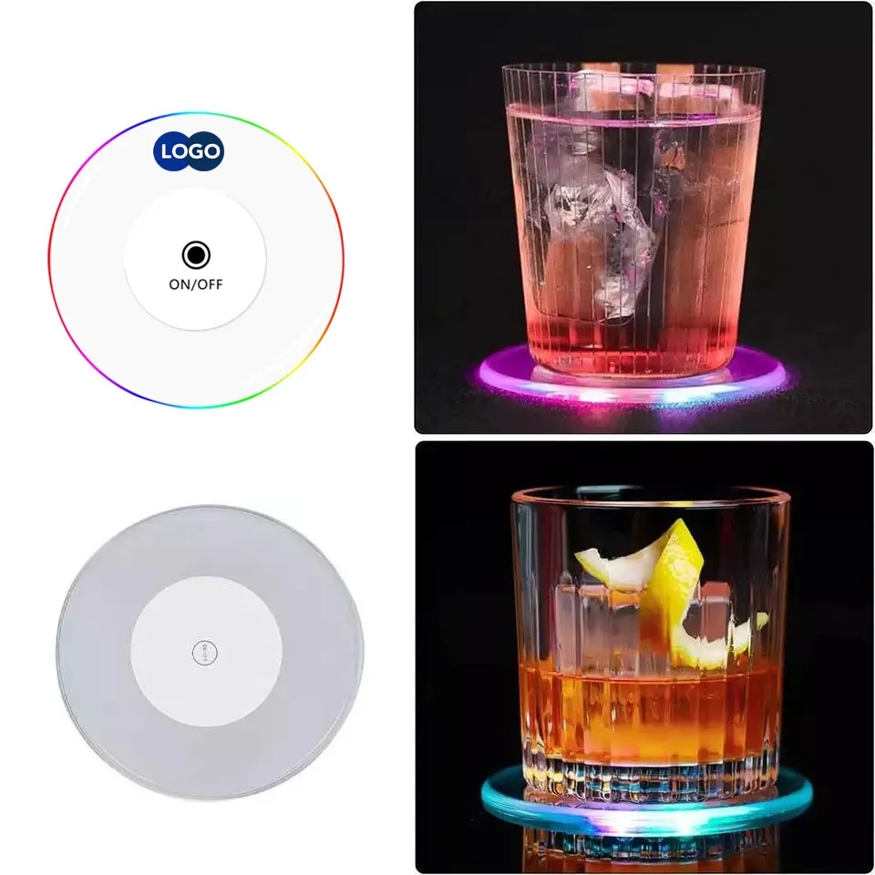 3.9" D LED Coasters 1