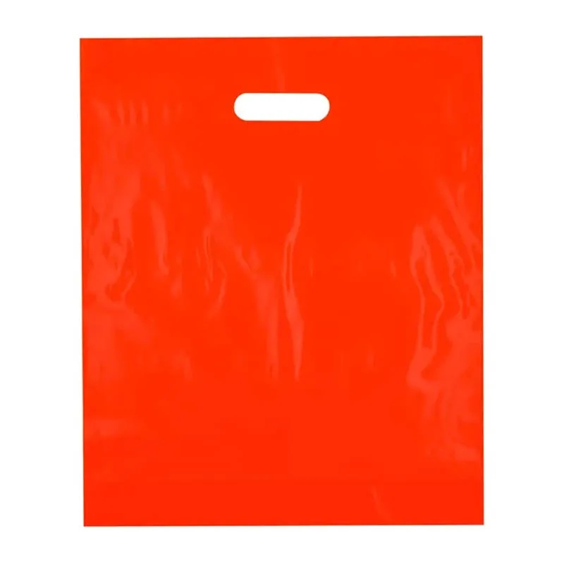Retail Clothing Packing Die Cut Handle Plastic Bags 3