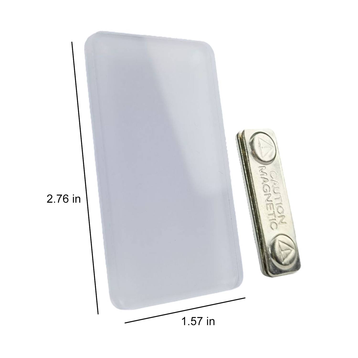 Reusable Acrylic Magnetic Name Tag 2