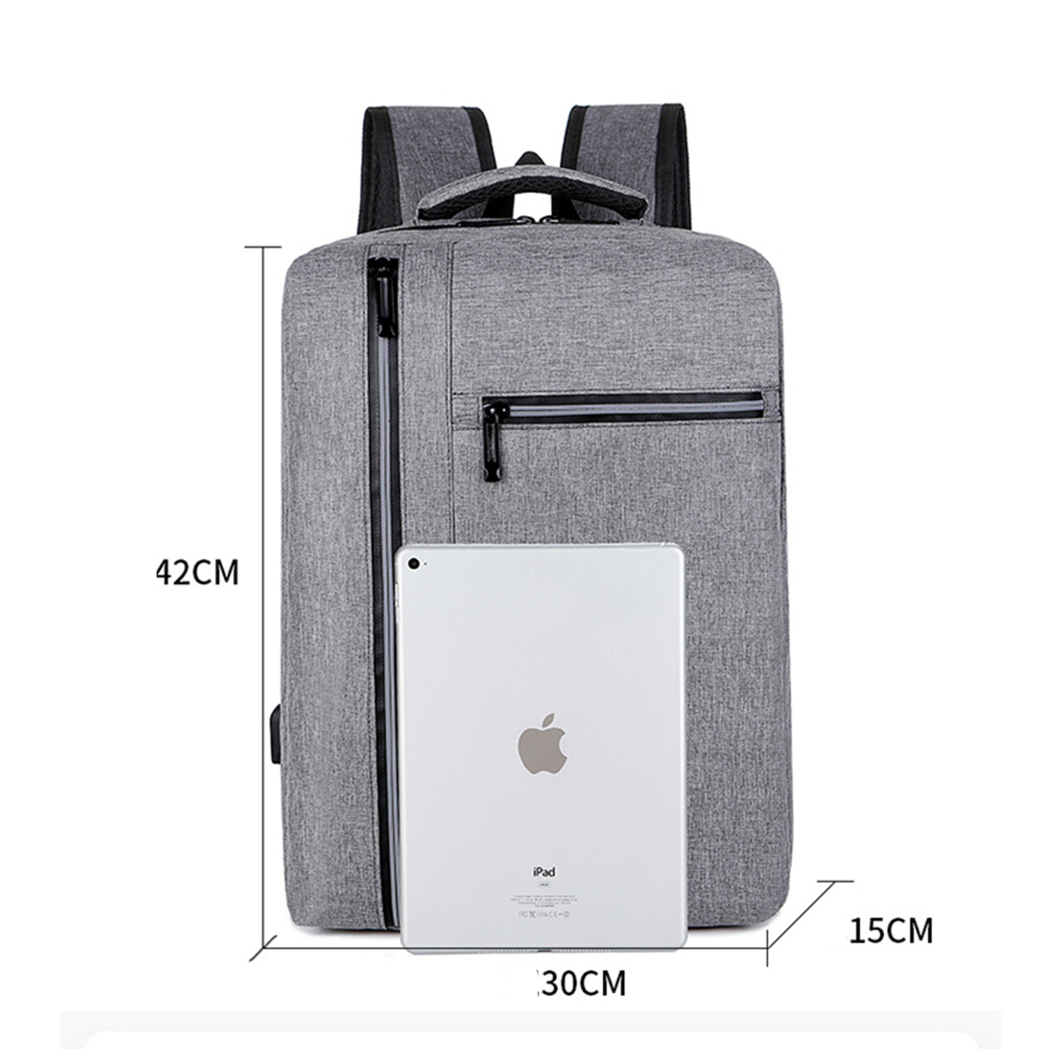 Oxford Laptop Backpack With USB Charging Port 9