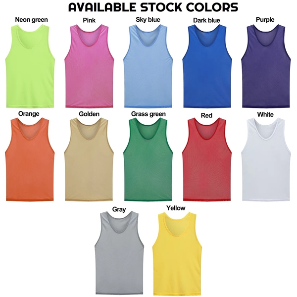 Adult & Kids' Polyester Mesh Training Pinnie 6