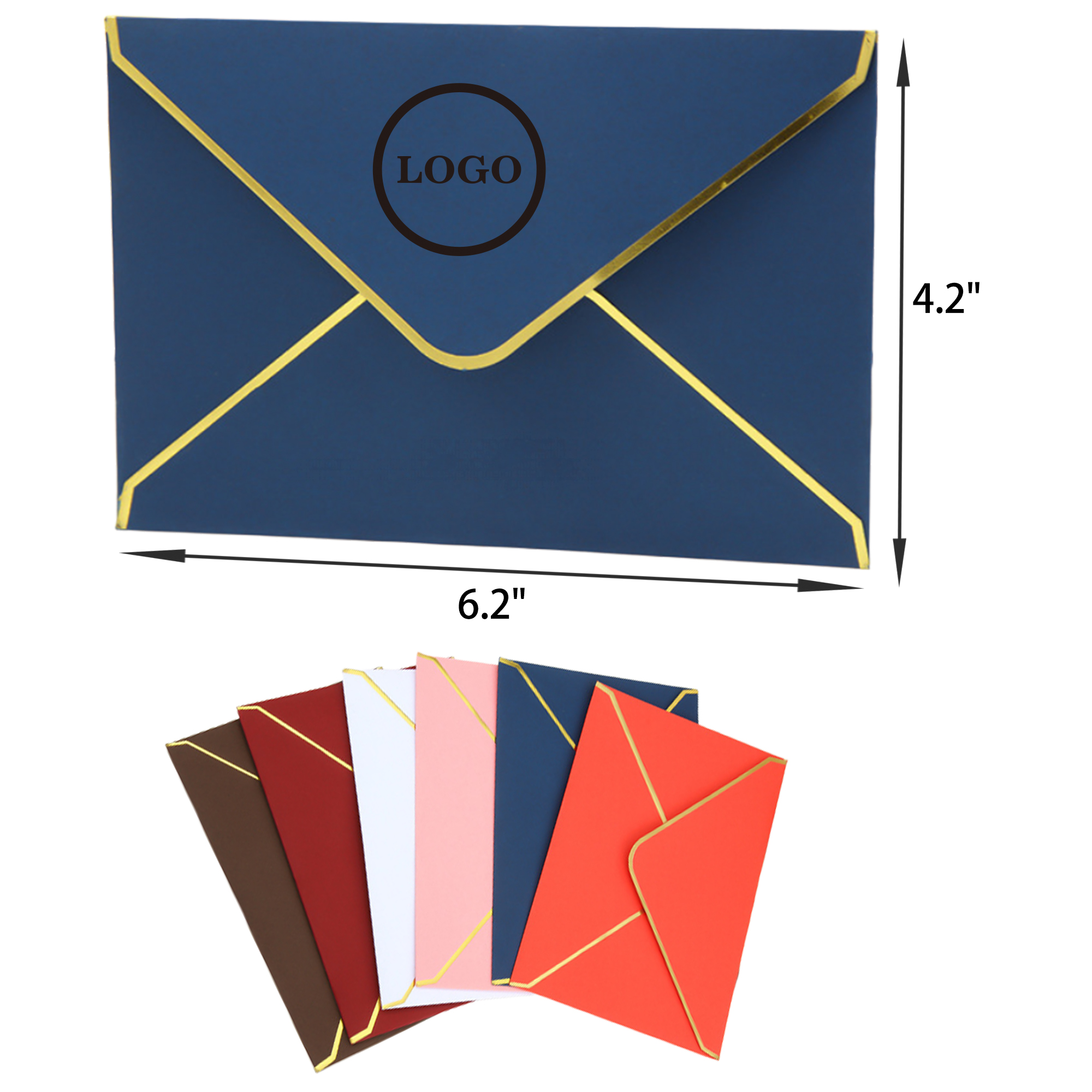 Unique Foil Stamped Envelope Greeting Card 2
