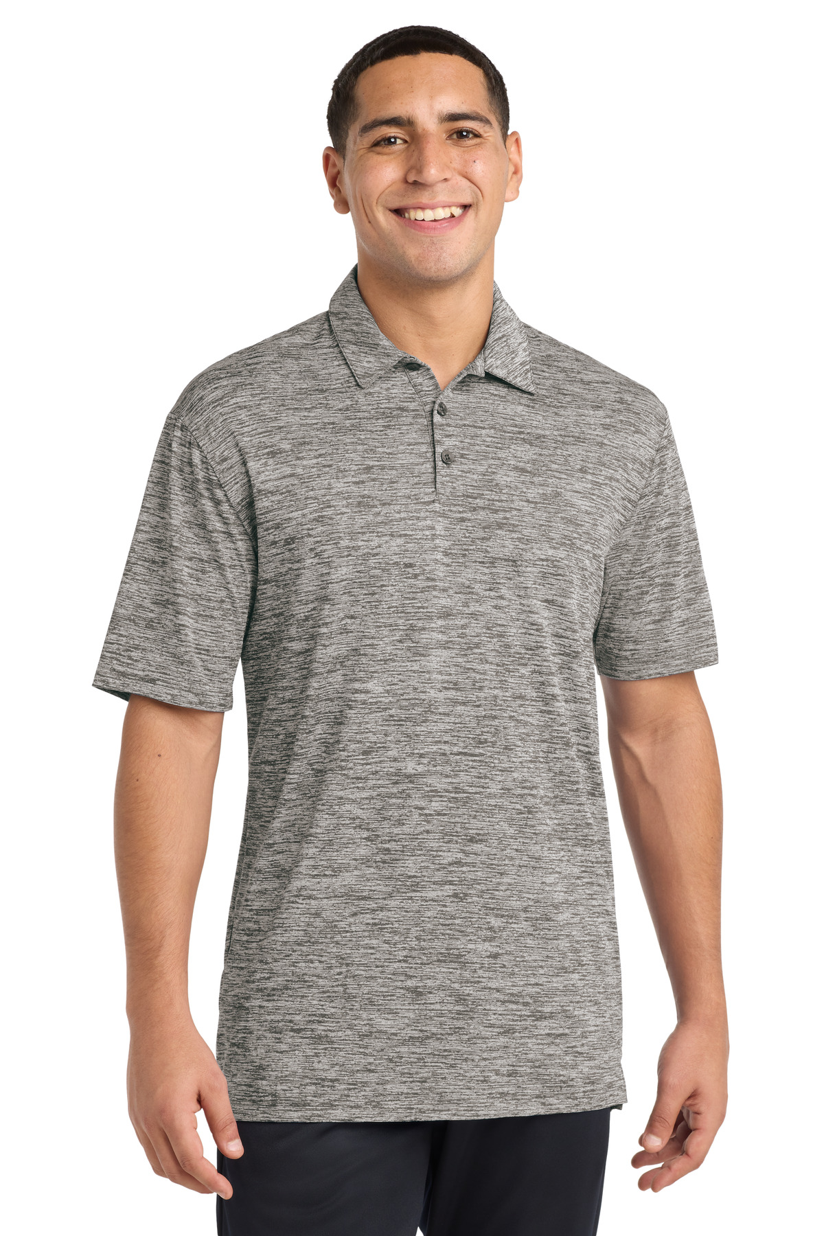 Sport-Tek PosiCharge Electric Heather Polo. ST590 53