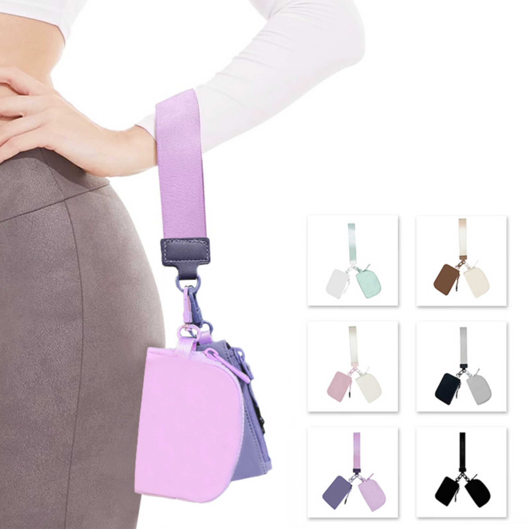 Mini Zip Around Wristlet Wallet 7