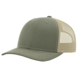 Richardson 112RE Recycled Trucker Hat w/Leatherette Adhesive Patches or Embroidery 13