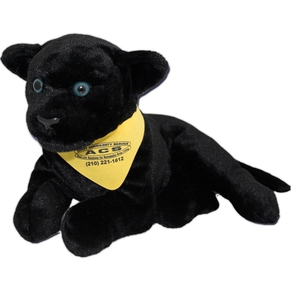 8" Jungle Animals Sitting Black Panther