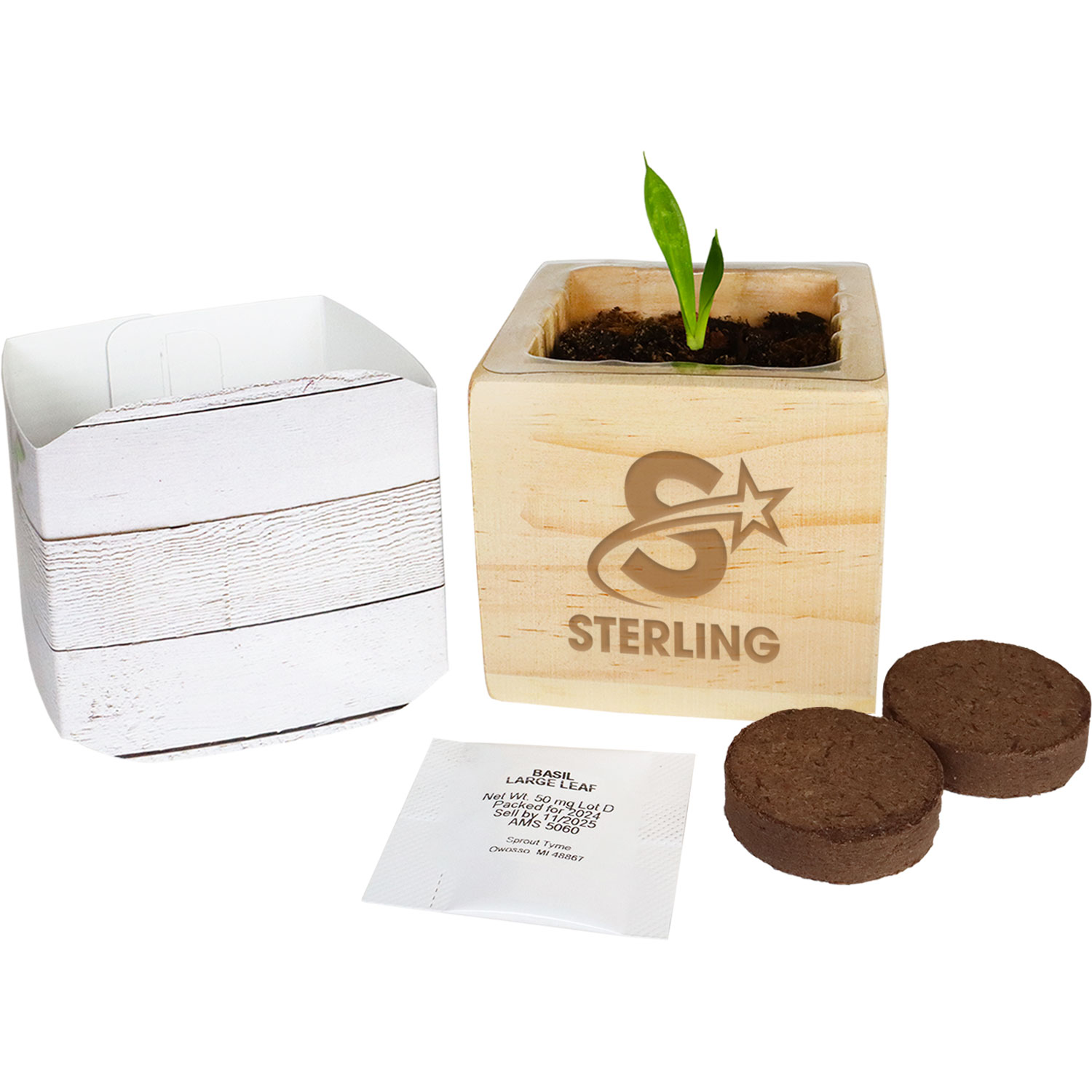 Wooden Cube Grow Kit 2