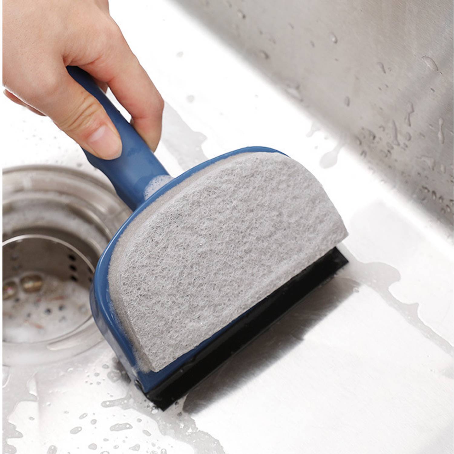 2 in 1 Bathroom Cleaning Brush w/ Squeegee 6