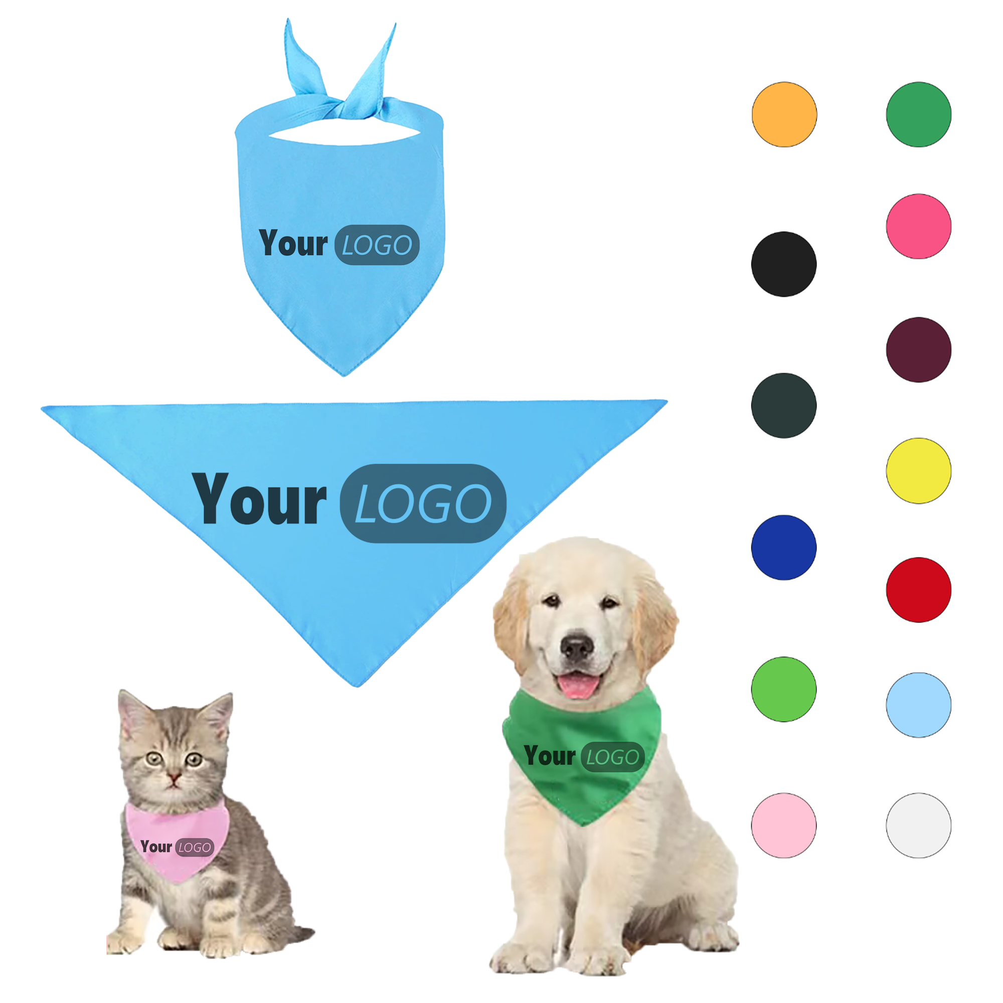 Comfortable and Durable Everyday Wear Pet Bandana 2