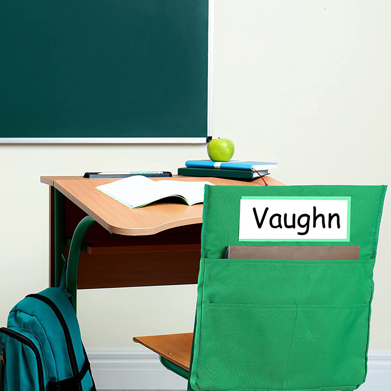 Classroom Chair Pocket Organizers W/ Name Tag 2