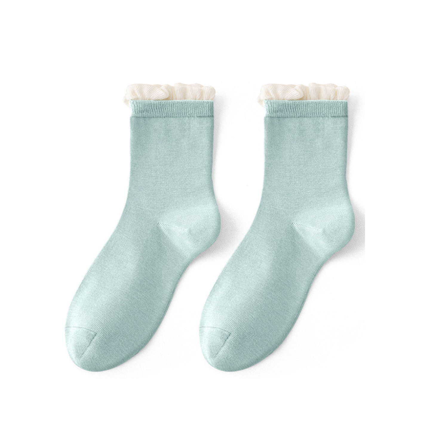 Pure Cotton Knitted Month Socks Post-Slip Resistant 5