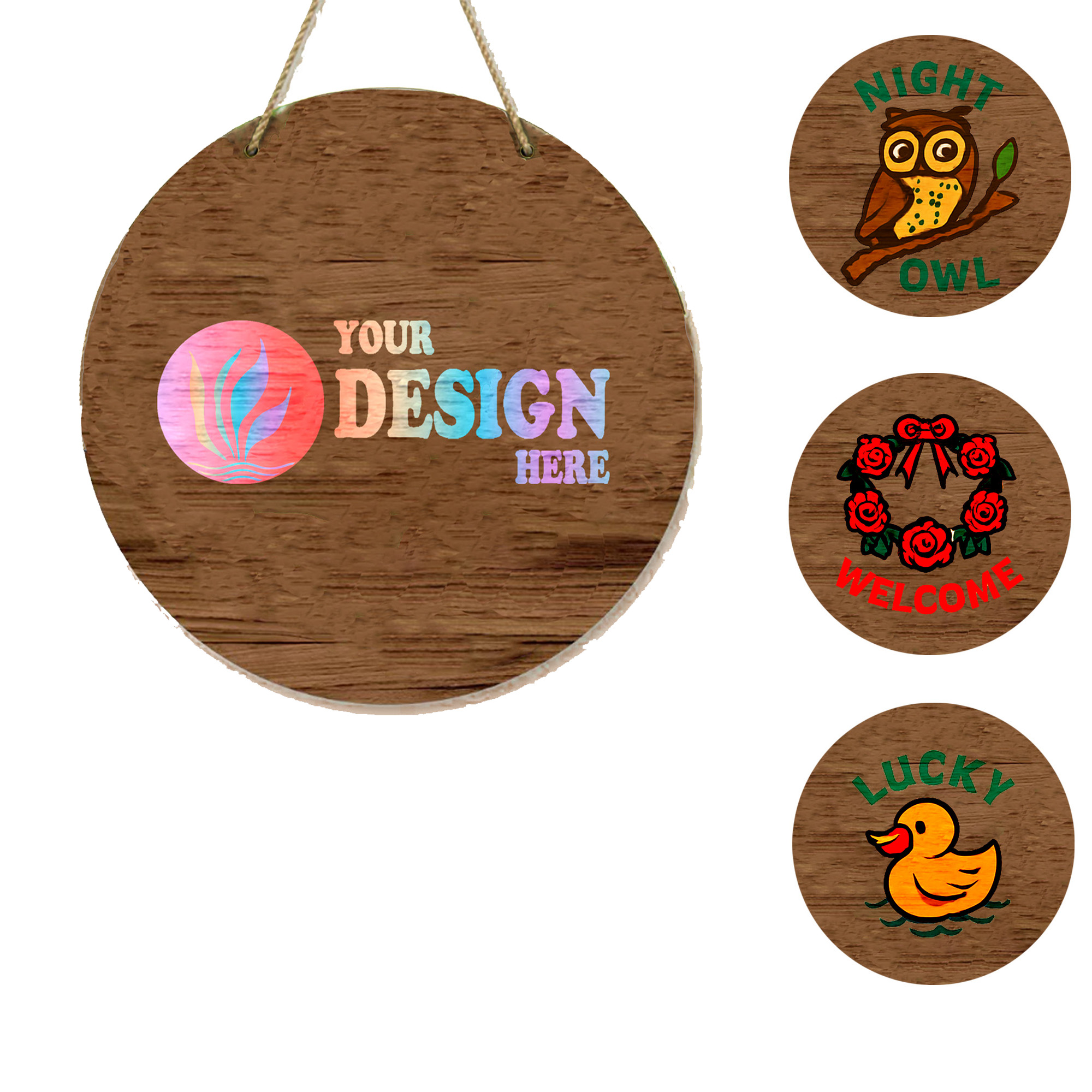 Custom Wood Doorplate 2