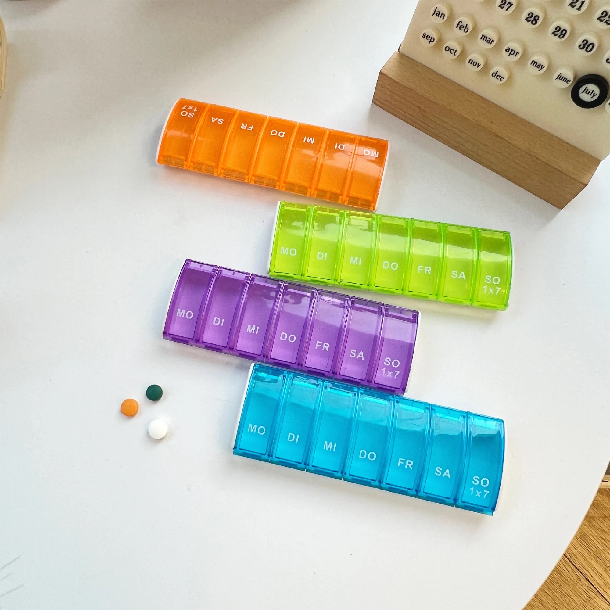 Clear View 7 Day Pill Case Reminder 3