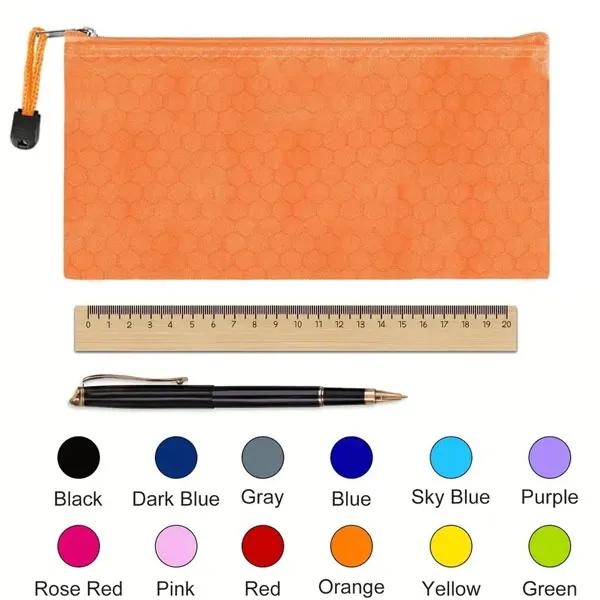 A6 Waterproof Oxford Zipper Pencil Pouch 5