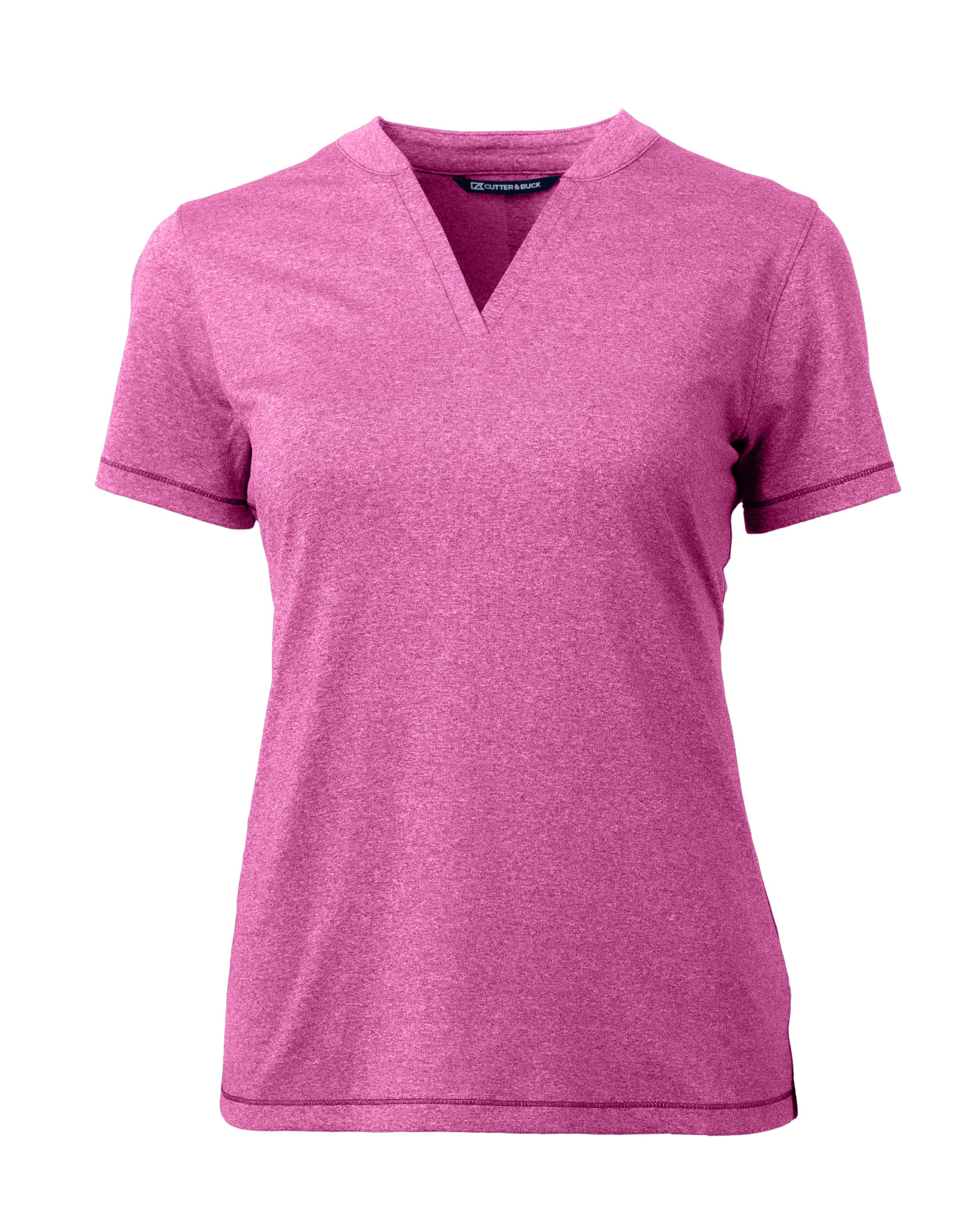 Cutter & Buck Forge Recycled Four-Way Stretch Heathered Womens Blade Top 53