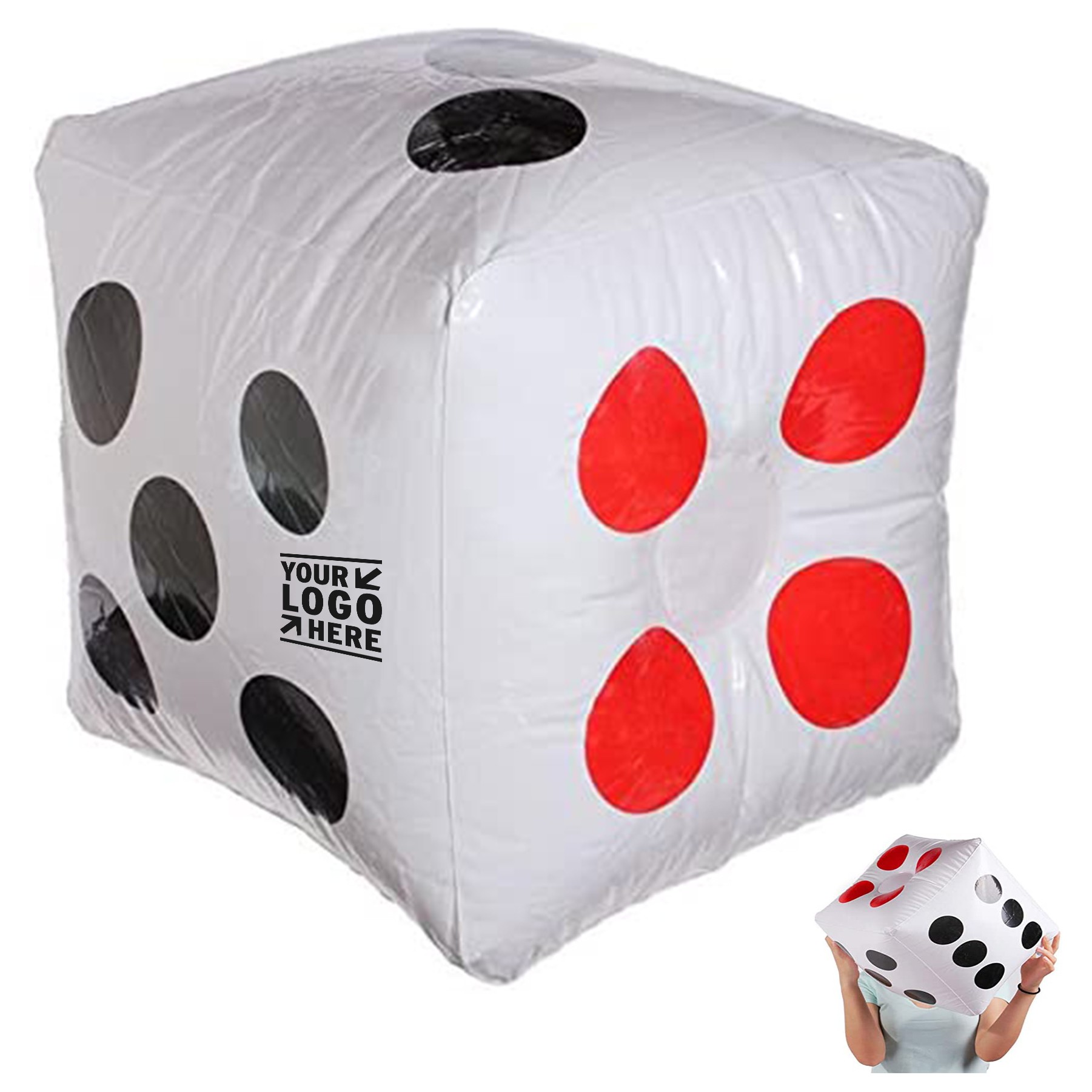 12.6 x 12.6 x 12.6 Inches Outdoor Fun Large Inflatable Dice 3