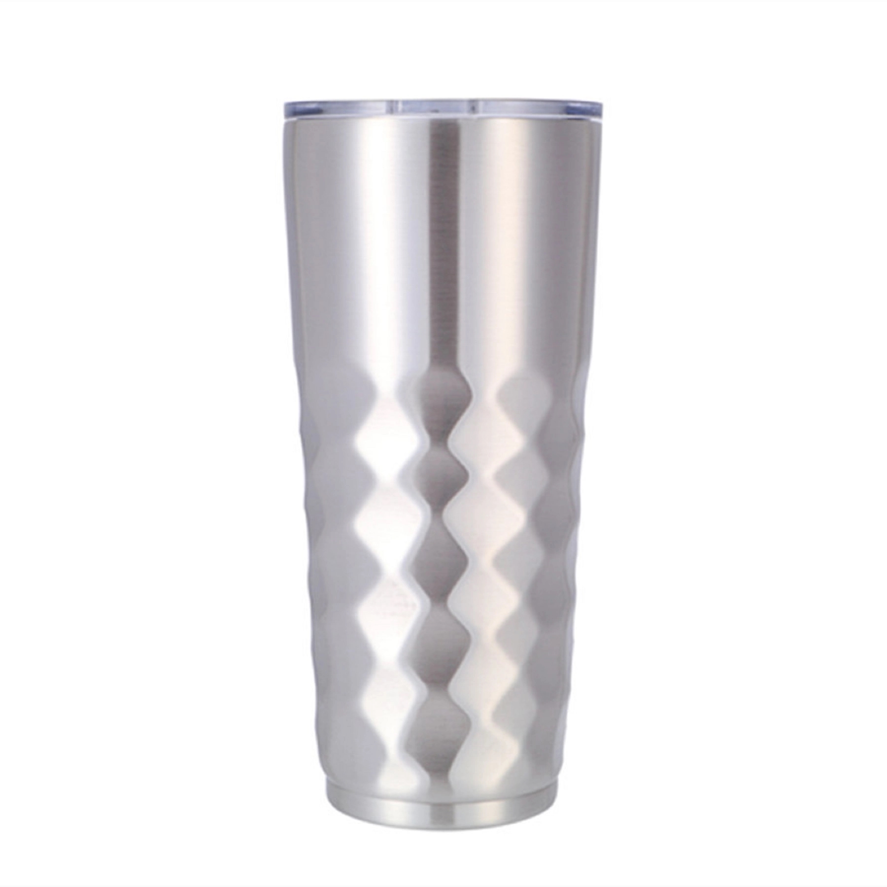 30OZ Silver Rhombus Insulated Vacuum Travel Mug 2