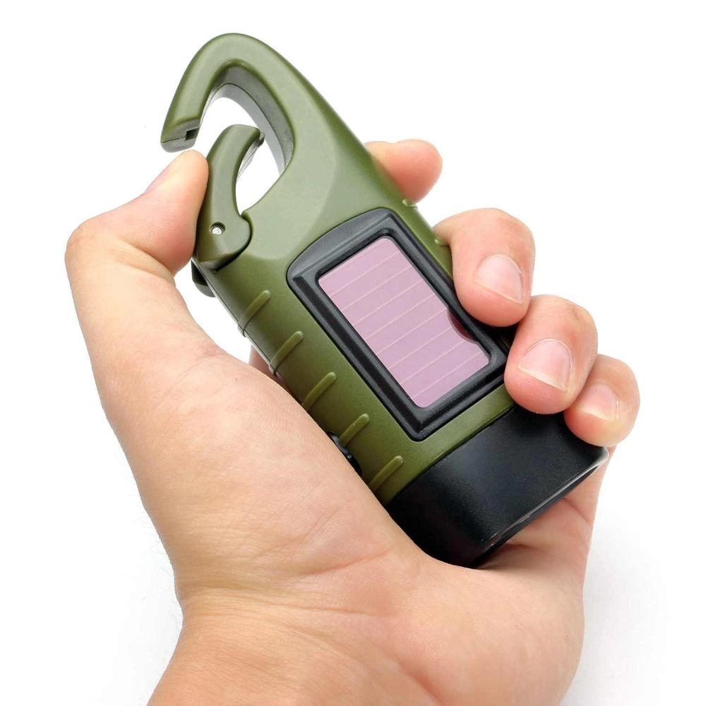 Hand Cranking Solar Powered Flashlight 15