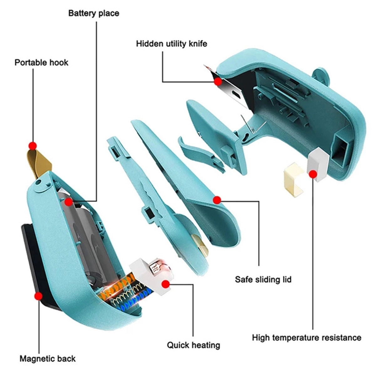 2 in 1 Mini Heat Vacuum Bag Sealer with Cutter 3