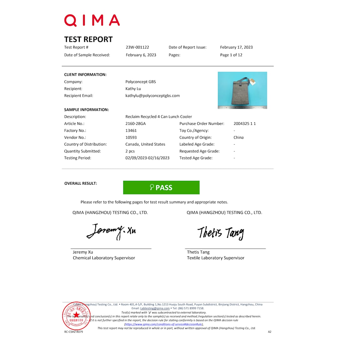 Reclaim Recycled 4 Can Lunch Cooler 23