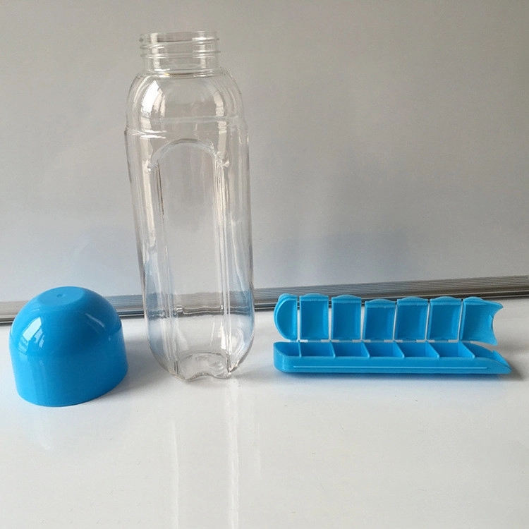 20 Oz Water Bottle W/ 7 Daily Pill Case 11