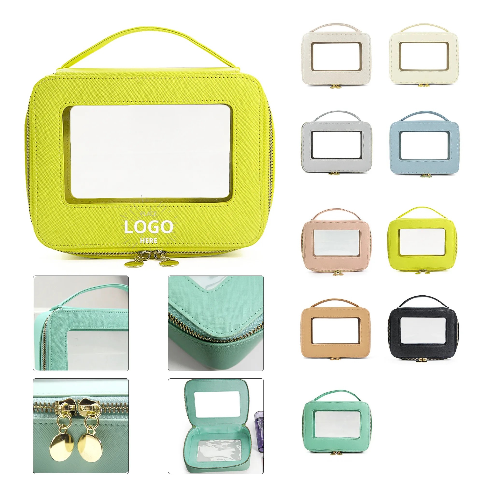 Portable Clear Window Makeup Bag 5