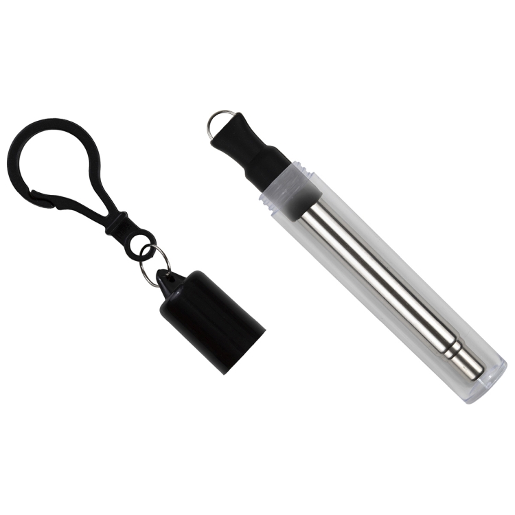 "Eco-Collapsible Straw" 8" Reusable Stainless Steel Straw 18