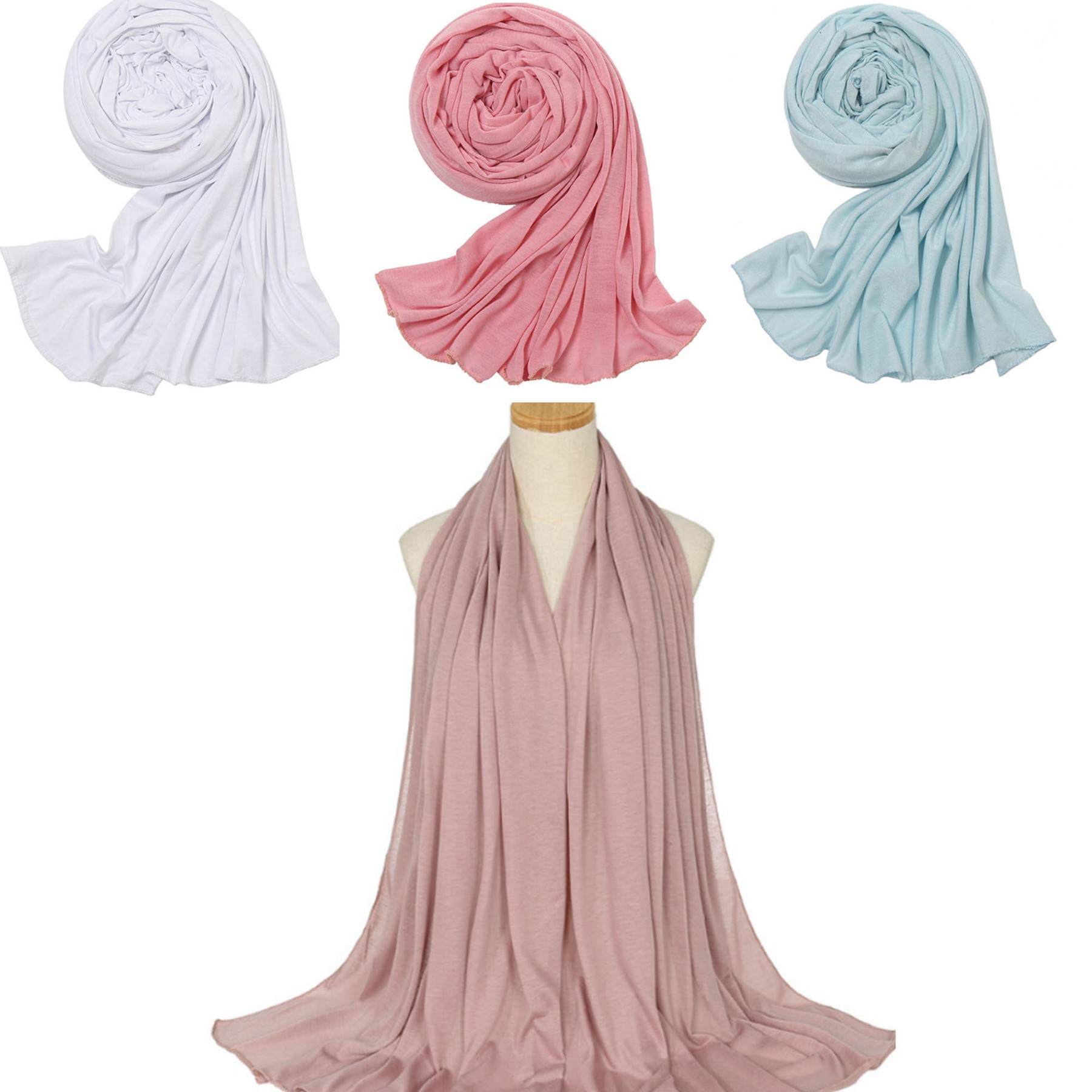 Shimmer Crinkle Muslim Head Scarf 2