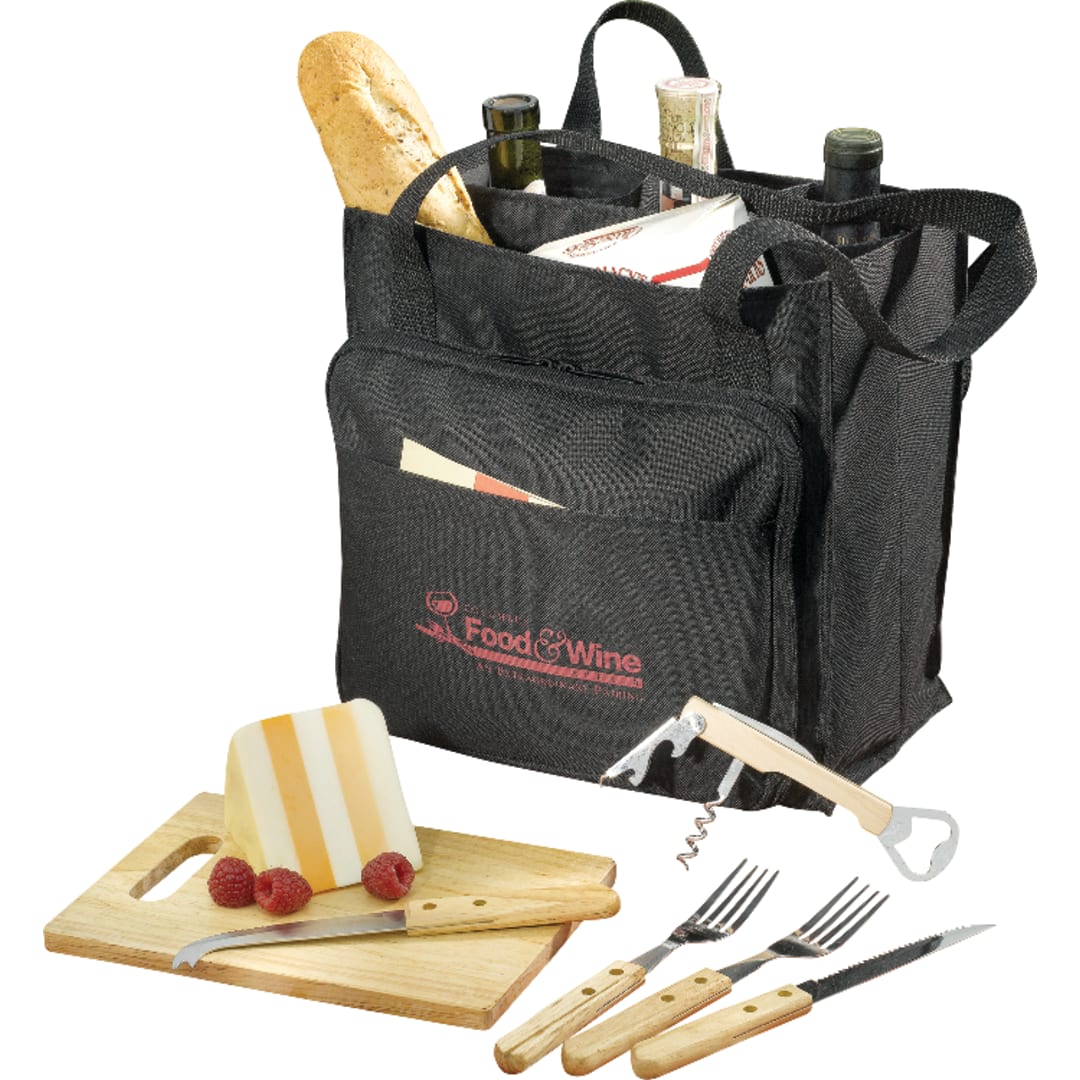 Modesto Picnic Carrier Set, custom tote bag with logo imprint 40