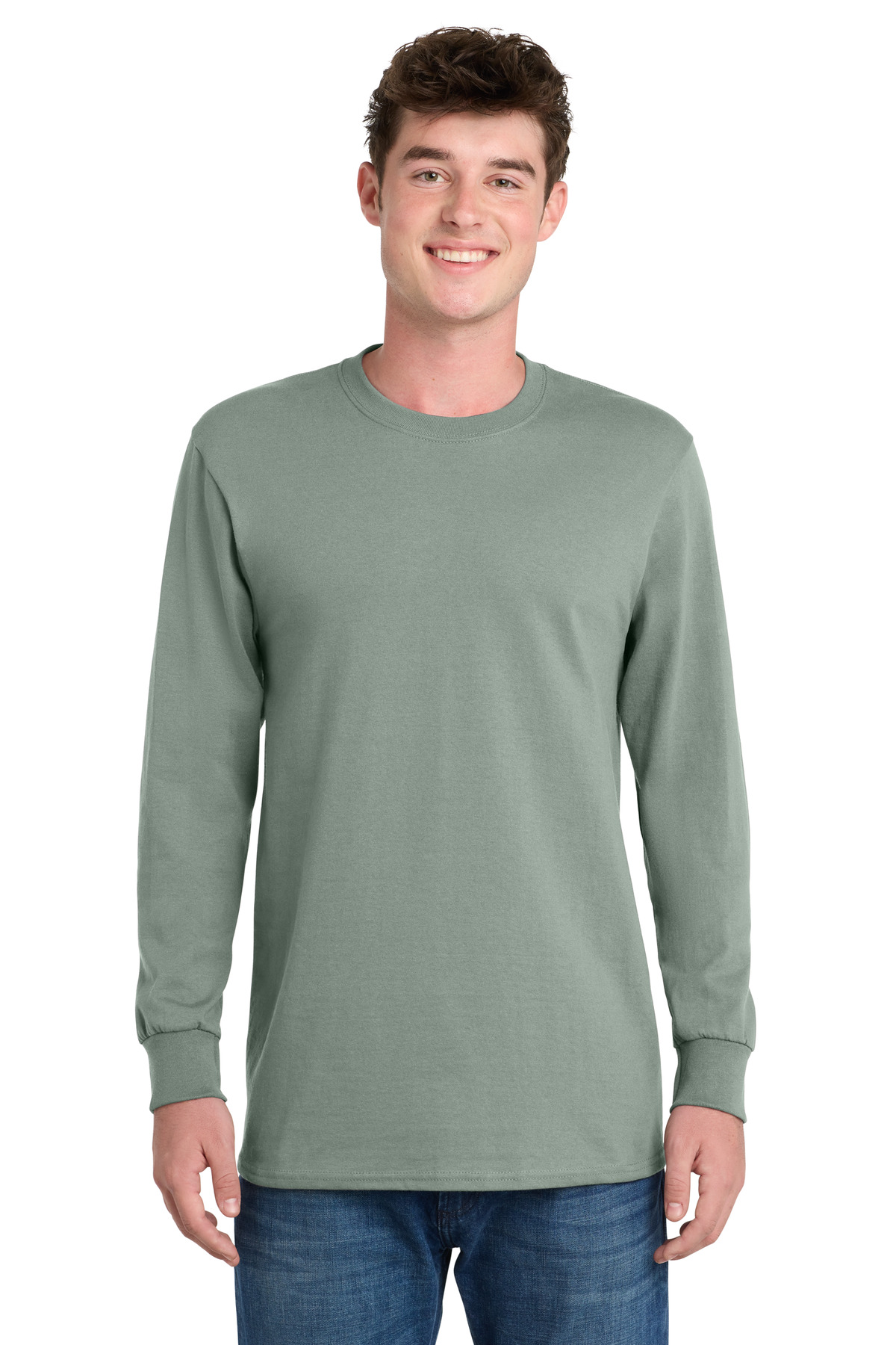 Port & Co Tall Long Sleeve Essential Tee. PC61LST 100